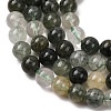 Natural Green Rutilated Quartz Beads Strands G-E561-14-6mm-4