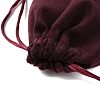 Velvet Jewelry Drawstring Storage Pouches ABAG-P013-02B-04-3