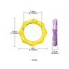 10Pcs Spray Painted Alloy Spring Gate Rings FIND-YW0001-61-4