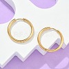 Ion Plating(IP) 304 Stainless Steel Huggie Hoop Earrings EJEW-F111B-25mm-G-1