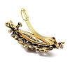 Flower Alloy Rhinestone Hair Barrettes PHAR-S604-01AG-01-3