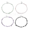 Natural Mixed Gemstone Chips Beaded Necklace NJEW-JN04311-1