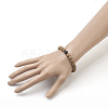 Natural Dyed Sandalwood Beads Stretch Bracelets BJEW-JB03842-4