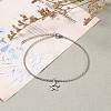 304 Stainless Steel Pendant Anklets AJEW-AN00321-6