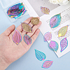 26Pcs 13 Styles Ion Plating(IP) 201 Stainless Steel Filigree Pendants STAS-GA0001-67-3