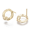 Brass Stud Earring Findings KK-T056-01G-NF-1