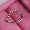 316L Stainless Steel Micro Pave Cubic Zirconia Hoop Nose Rings WG5D603-19-1