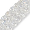 Transparent Electroplate Glass Beads Strands EGLA-N013-T10mm-B-M-2