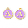 Golden Plated Alloy Enamel Charms LS-ENAM-S118-10A-1