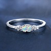 Alloy Rhinestone Plain Band Rings PW-WG1313D-03-2
