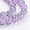 1Strand Two Tone Transparent Crackle Glass Round Beads Strands X-CCG-Q002-10mm-02-3