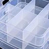 (Defective Closeout Sale: Cracks) 14 Grids Plastic Handled Organizers AJEW-XCP0002-55-5