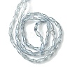 Transparent Electroplate Glass Beads Strands GLAA-K064-05A-PL03-2