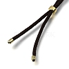 2.5MM Adjustable Braided Nylon Cords Necklace Making FB-CBAA152-02G-37-2