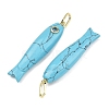 Synthetic Synthetic Turquoise Carved Pendants GG-CBA8D06-01G-08-2