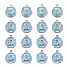 Platinum Plated Alloy Enamel Charms ENAM-S118-04D-P-2