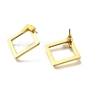 Ion Plating(IP) 304 Stainless Steel Hollow Rhombus Stud Earrings EJEW-C118-04A-2