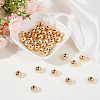 Beebeecraft 40Pcs Rack Plating Brass Beads KK-BBC0011-15C-4