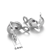 Tarnish Resistant 304 Stainless Steel Bead Tips STAS-M213-09-2