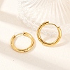 Ion Plating(IP) 304 Stainless Steel Huggie Hoop Earrings X-EJEW-O087-06A-1