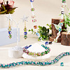 1 Strand Handmade Lampwork Inner Flower Rondelle Beads Strands LAMP-TA0002-72F-6