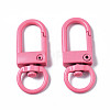 Spray Painted Eco-Friendly Alloy Swivel Snap Hooks Clasps PALLOY-T080-02J-NR-2