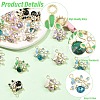 10Pcs 5 Colors Alloy Rhinestone Pendants FIND-YW0011-54-5