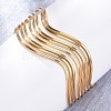 304 Stainless Steel Cuff Bangles for Women BJEW-D306-05G-4