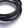 Leather Cord Wrap Bracelets BJEW-G603-33P-2