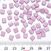 FGB 2-Hole Baking Paint Glass Seed Beads X-SEED-S031-L-599-3