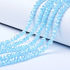 Electroplate Glass Beads Strands EGLA-A034-J4mm-B05-1