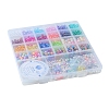 DIY Round & Flat Round with Letters Acrylic & Resin Bracelets Jewelry Making Kits DIY-FS0007-44-6