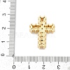 Brass Micro Pave Cubic Zirconia Beads KK-H203-11B-G-3