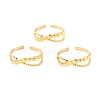 Ion Plating(IP) 304 Stainless Steel Finger Rings RJEW-L102-43G-1