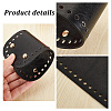 5Pcs 5 Colors Oval PU Leather Knitting Crochet Bags Nail Bottom Shaper Pad PURS-PH0001-21-4