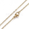 201 Stainless Steel Pendant Necklaces NJEW-H208-04G-2