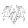 Alloy Bat Wing Connector Cabochon Settings TIBE-N016-06P-1