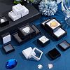 30Pcs 6 Styles Square ABS Plastic & Acrylic Loose Diamond Storage Boxes CON-WR0001-09-5