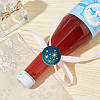 Brass Wax Seal Stamp with Wood Handle AJEW-WH0412-0026-5