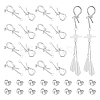 8 Pair Brass Knot Stud Earring Findings KK-UN0001-83-1