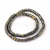 Electroplated Non-magnetic Synthetic Hematite Beads Strands G-P408-Q-6x1-2