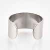 304 Stainless Steel Cuff Rings STAS-T045-22B-P-2