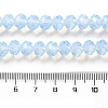 Baking Paint Transparent Glass Beads Strands DGLA-A034-J8MM-D01-4