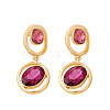 Alloy Rhinestone Stud Dangle Earrings for Women WG85C1A-01-5