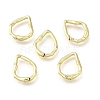 Brass Irregularity Spring Gate Rings KK-U072-43A-G-1