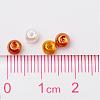 Caramel Mix Pearlized Glass Pearl Beads HY-X006-4mm-02-4