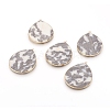 Natural Zebra Jasper Pendants G-E526-01I-1