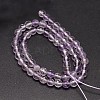 Faceted Natural Ametrine Round Bead Strands G-F266-15-6mm-2