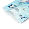 50Pcs 4 Styles Ocean Printed Plastic Gift Storage Tote Bags PL-CBAAD12-03-3
