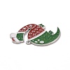 Christmas Theme Rack Plating Alloy Enamel Pendants PALLOY-O109-19P-3